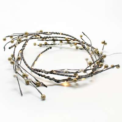 Φωτεινή Γιρλάντα "Christmas Wreath – Στεφάνι με Πέρλες" 30LED XFPEARL302A